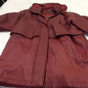Phase 2 Red Leather Lined Jacket